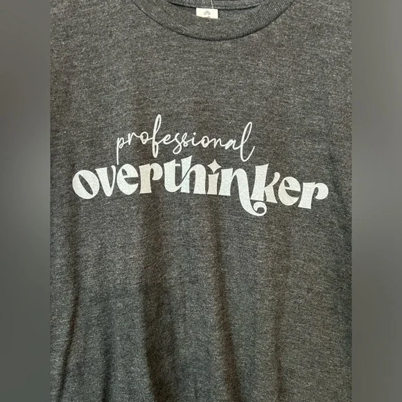 Professional Overthinker Graphic Tee- Size Medium - Picture 2 of 4